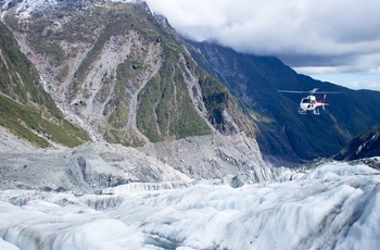Helikoptertur til Franz Josef Glacier - gletsjer på sydøen i New Zealand
