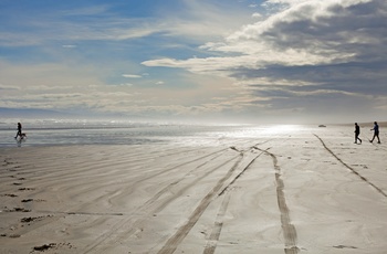 Oreti Beach - Strand nær Invercargill - Sydøen i New Zealand