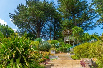 Haven omkring Larnach Castle, Dunedin på Sydøen - New Zealand