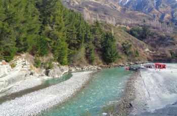 Klar til jetboat på Shotover River nær Queenstown, Sydøen