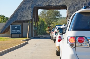 Indgangen til Addo Elephant National Park i Sydafrika