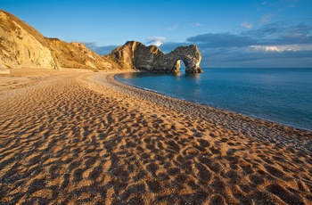 Durdle Door langs Jurassic Coast i Sydengland