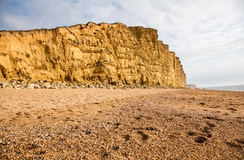 West Bay på Jurassic Coast i Dorset, Sydengland