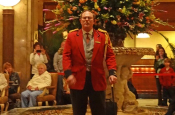 Peabody Hotel i Memphis - ducks march