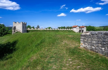 Refonstruktion af den romerske grænsebefæstningen Den øvre germanske Limes -Tyskland