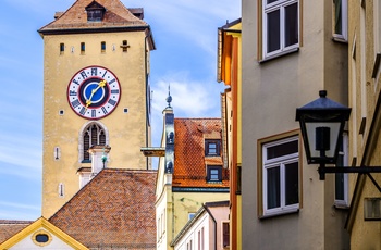 Gamle bygninger i Regensburg, Sydtyskland