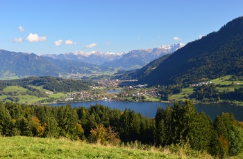 Udsigt til Grosser Alpsee, Sydtyskland