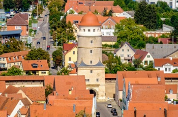 Danielturm i centrum af Nordlingen, Sydtyskland