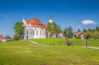 Pilgrimskirken Wieskirche i Wies, Sydtyskland