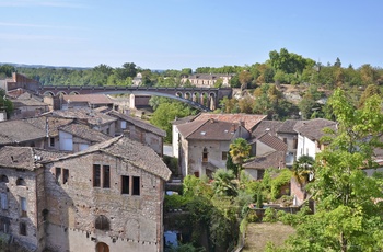 Byen Gaillac i det sydvestlige Frankrig