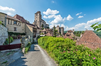Landsbyen Saint cirq Lapopie, sydvestlige Frankrig
