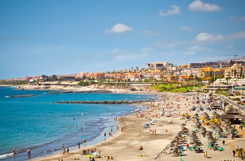 Stranden Playa de las Américas på Tenerife