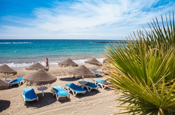 Stranden Playa de las Américas på Tenerife