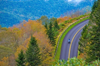 Tail of the Dragon, Mc på vej gennem Great Smoky Mountains - Tennessee i USA