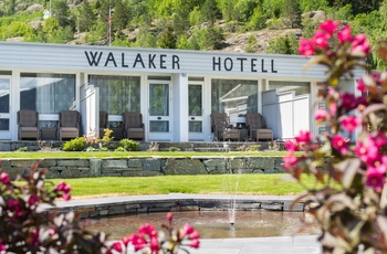 Anneks med private terasser ved Walaker Hotel, Norge