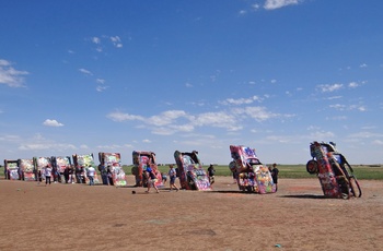 Cadillac Ranch i Amarillo, Texas i USA