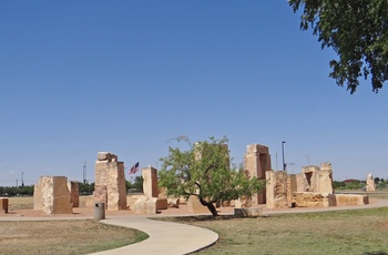 Kopi af Stonehenge i byen Odessa i Texas, USA