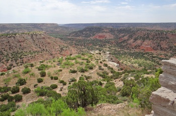 Udsigt til Palo Duro Canyon State Park i Texas, USA