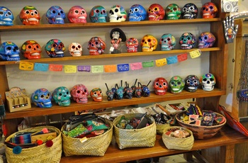 Souvenirs i spøgelsesbyen Terlingua Ghost Town i Texas, USA