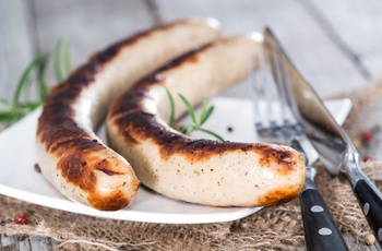 Thüringer bratwurst er en klassisk tysk specialitet