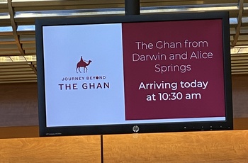 The Ghan, ankomst Adelaide