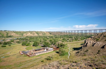 The High Level Bridge i Lethbridge - Alberta i Canada