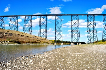 The High Level Bridge i Lethbridge - Alberta i Canada