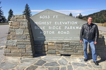 Thomas på Blue Ridge Parkway