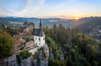 UNESCOs geopark Cesky Raj eller Det Bhømiske Paradis og Vranov Castle - Tjekkiet