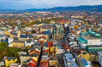 Liberec og Rådhus i Tjekkiet