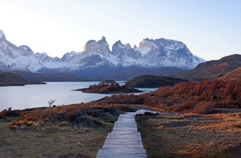 Aftenlys over Torres Del Paine National Park - Patagonien, Chile
