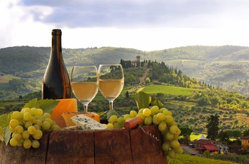 Smag på vinene i Chianti området, Toscana