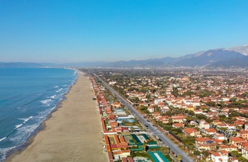 Udsigt til Forte dei Marmi, Toscana