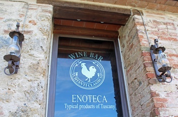 Enoteca eller vinbar i Monteriggioni, Toscana