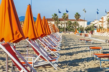 Stranden i Viareggio, Toscana