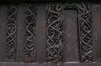 Ornamenter Urnes Stavkirke i Norge