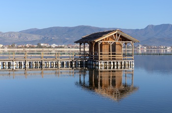 Traditionelt fiskerhus i Messolonghi-Aitoliko Lagunen - Grækenland