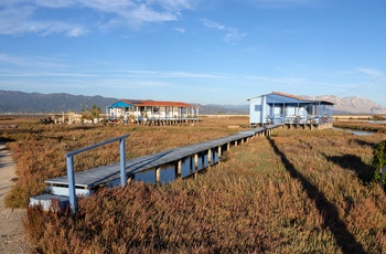 Traditionelt fiskerhus i Messolonghi-Aitoliko Lagunen - Grækenland