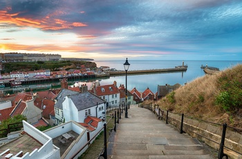 Trapp med 199 trind i Whitby