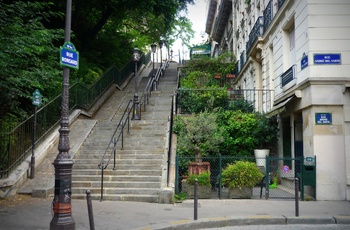 Trappe ved rue Ronsard på Montmartre