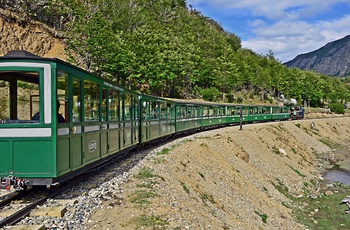 Toget Tren del Fin del Mundo fra Ushuaia i Argentina, Patagonien