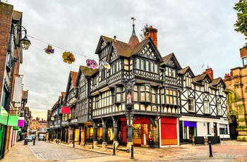 Tudor arkitektur i Chester
