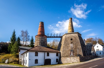 Kalkmine i Lengefeld i UNESCO området Erzgebirge - det østlige Tyskland