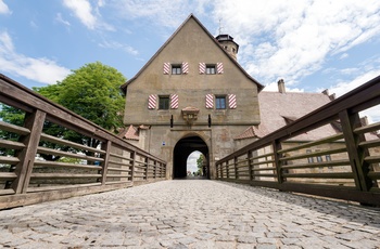 Indgangen til Altenburg Slot nær Bamberg i Sydtyskland