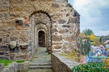 Det gamle fæstningsværk i Bautzen - sorbernes hovedstad i Tyskland