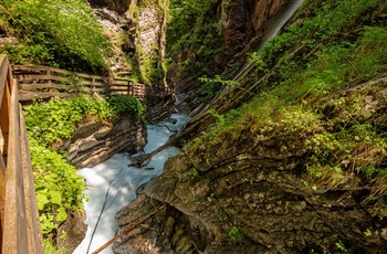 Wimbachklamm kløften i Berchtesgaden Nationalpark, Sydtyskland