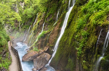 Wimbachklamm kløften i Berchtesgaden Nationalpark, Sydtyskland