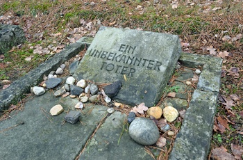 Grav i KZ-lejren Bergen-Belsen nær Celle, Nordtyskland