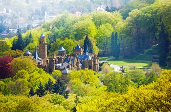 Bergpark Wilhelmshöhe og Löwenburg slot i Kassel, Midttyskland