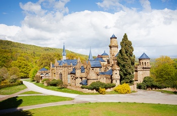 Bergpark Wilhelmshöhe og Löwenburg slot i Kassel, Midttyskland